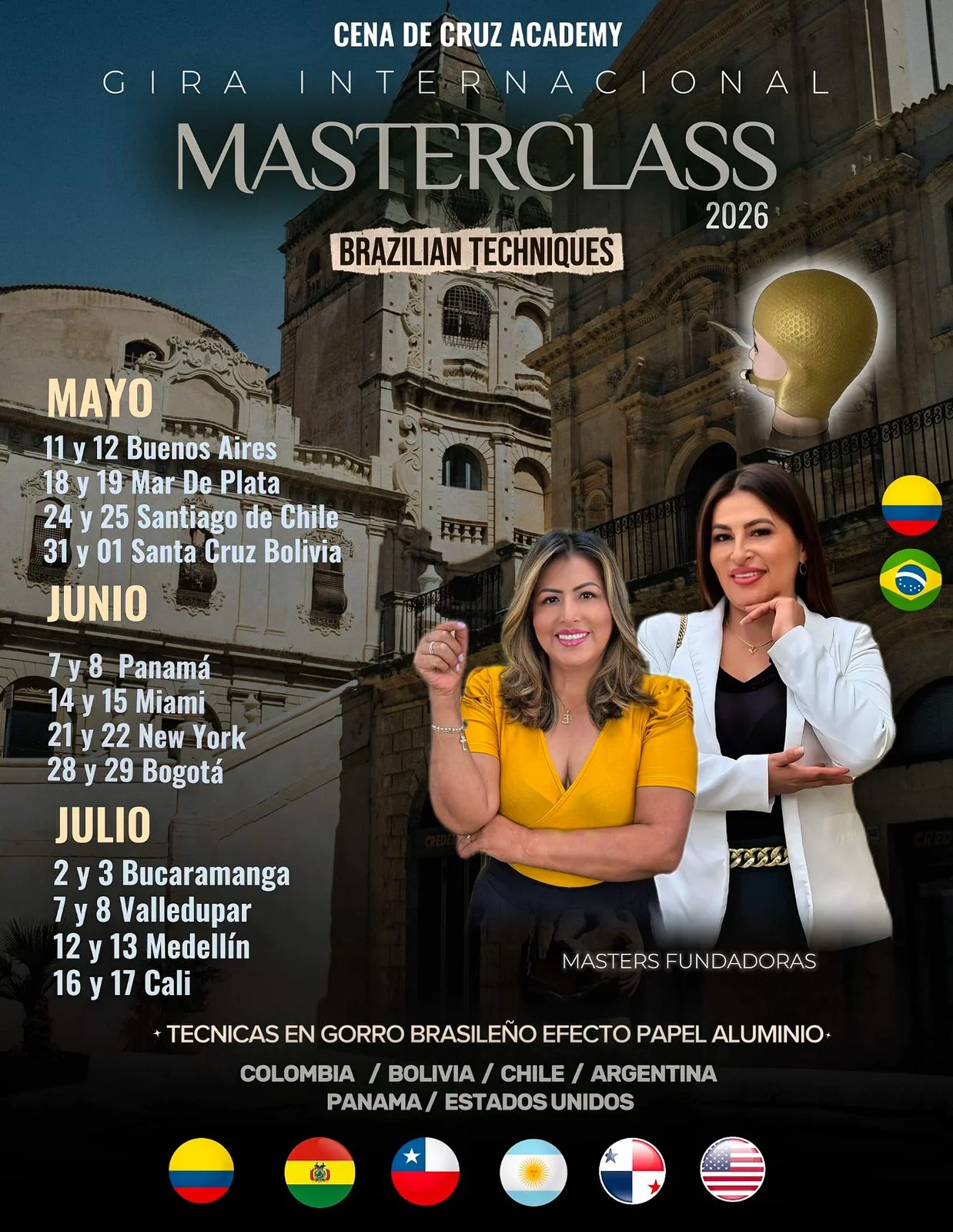Gira Internacional Masterclass 2026 – Cena de Cruz Academy